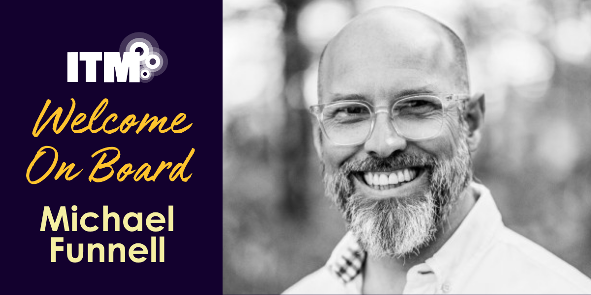 Welcome On Board graphic featuring Michael Funnell
